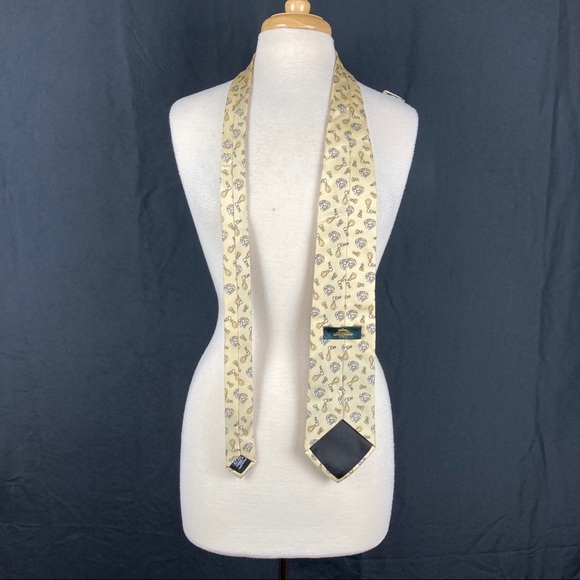 Longchamp men’s key and belt printed silk tie - Picture 6 of 9